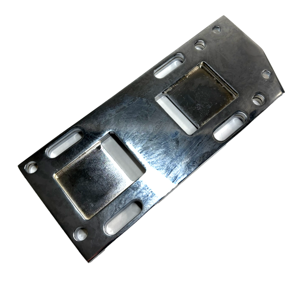 Harley Panhead Knucklehead Chrome Transmission Mount Plate