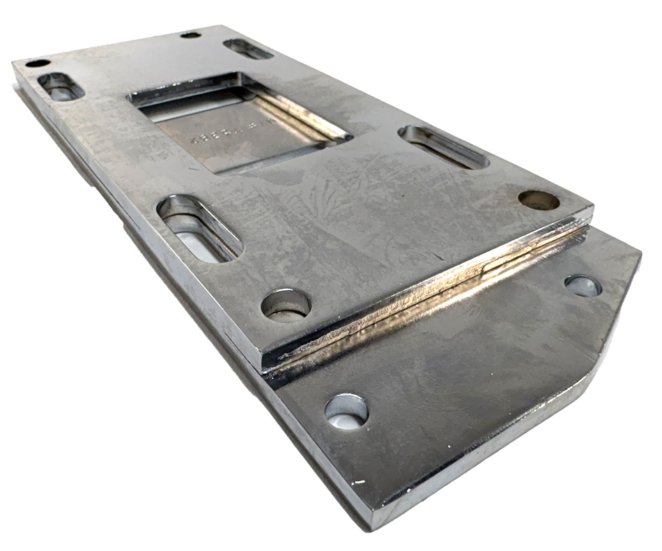 Harley Panhead Knucklehead Chrome Transmission Mount Plate