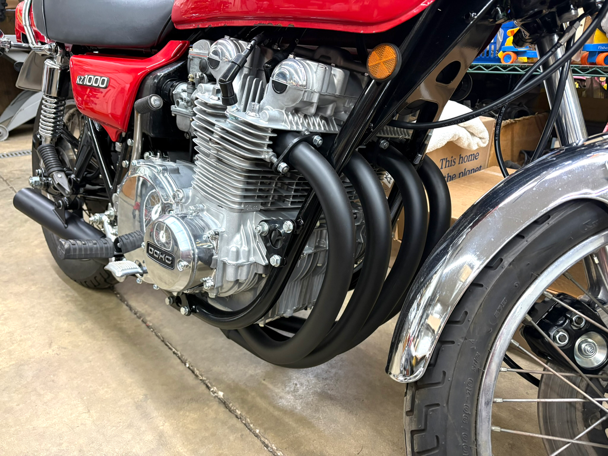 Z1 900 Kerker-style 4 in 1 Header Black – Johnny's Vintage Motorcycles Z1 900 Kerker-style 4 in 1 Header Black – Johnny's Vintage Motorcycles