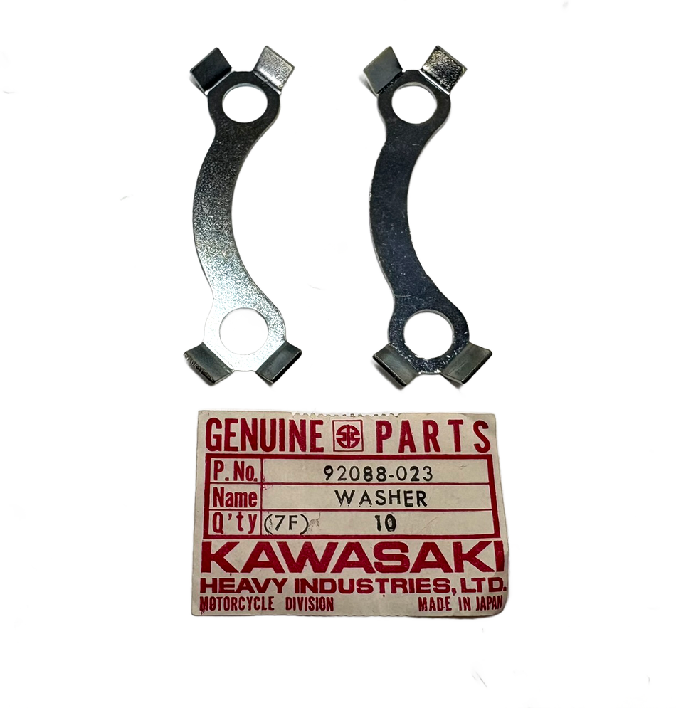 NOS Kawasaki Front Brake Rotor Lock Washers (2)