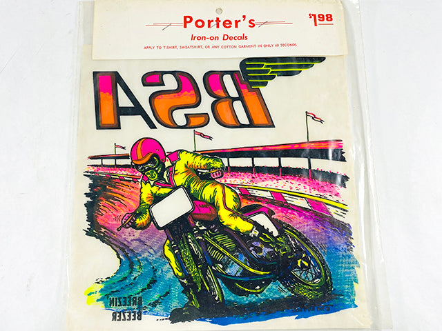 Vintage 70's BSA "Breezin Beezer" Iron-On Transfer by Rat Hole 1973
