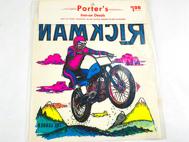 Vintage 70's Rickman MX "The Leader" Iron-On Transfer by Rat Hole