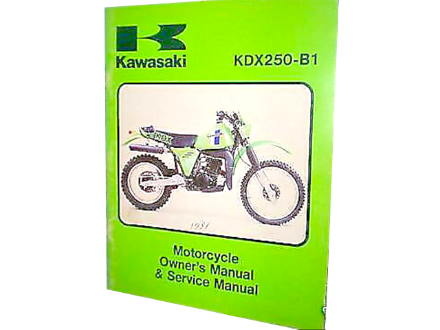Factory Kawasaki KDX250 B1 1981 Service Manual
