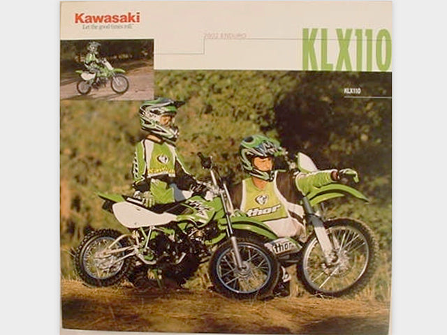 99969-1062 New Genuine Kawasaki 2002 KLX110 Enduro Sales Literature