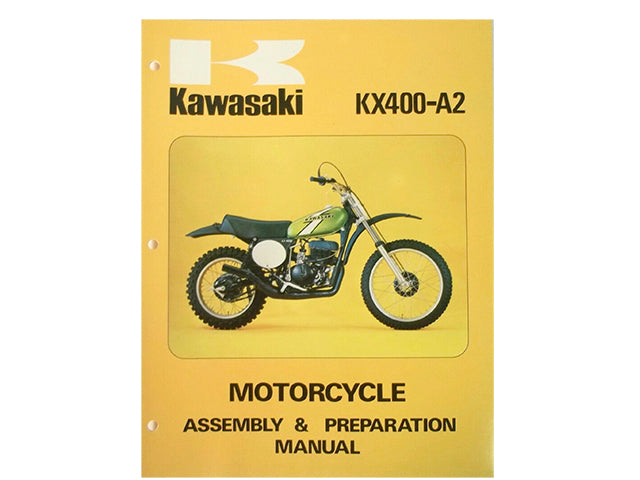 Genuine Kawasaki KX400-A2 Assembly and Preparation Manual