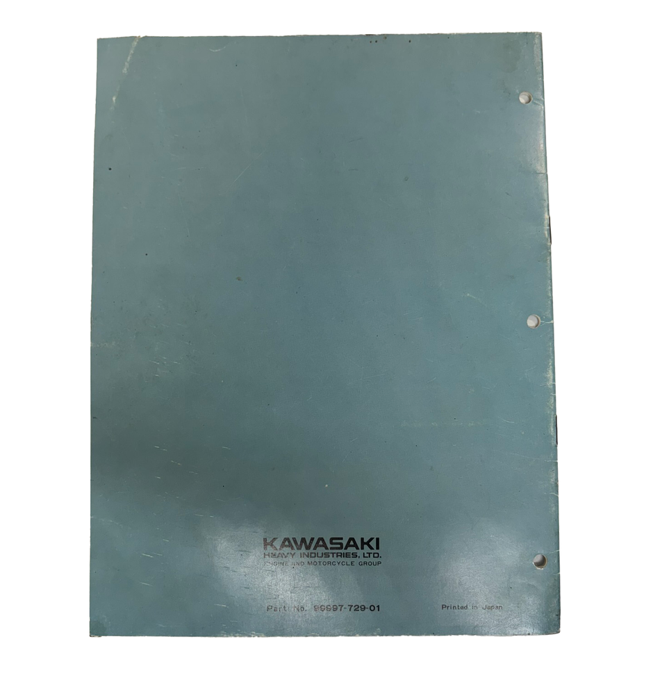 Kawasaki KE125 Assembly & Preparation Manual 9999-729-01