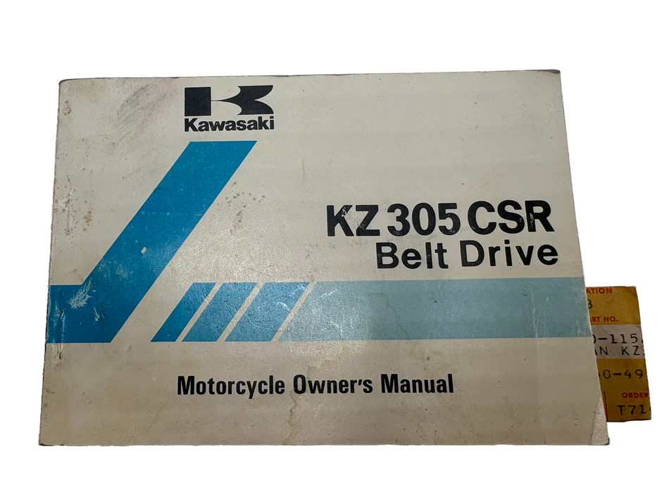 Kawasaki KZ305 CSR Owners Manual