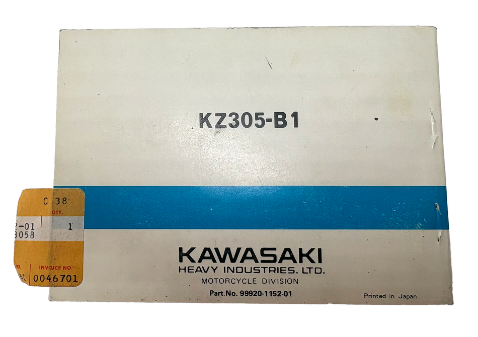 Kawasaki KZ305 CSR Owners Manual