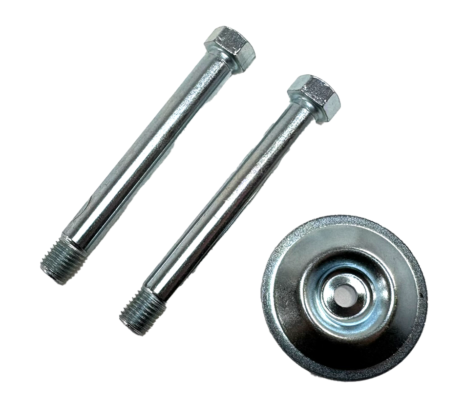 Kawasaki KZ900 Front Brake Caliper Shaft Bolt Set w/ Spacer ZINC 43045-006 43040-004