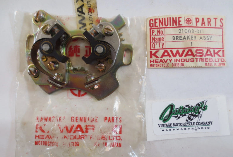 21008-011 NOS Kawasaki Ignition Contact Breaker Assy Points A1-A7
