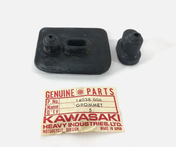 NOS Kawasaki F2 F2R Carburetor Cap Grommet Set