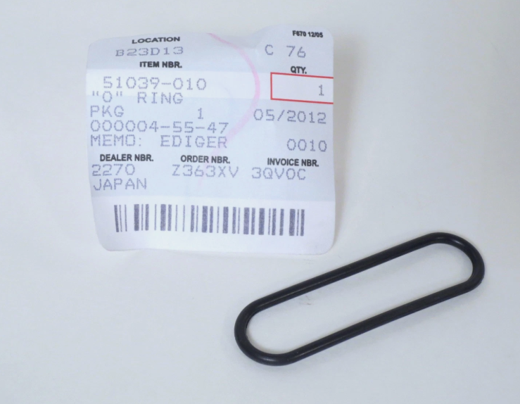 NOS KAWASAKI KZ1000 Petcock Mount O-Ring