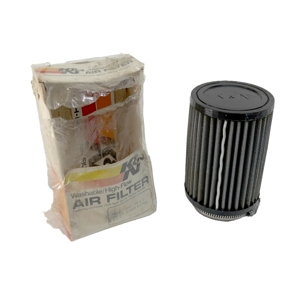 NOS K&N Universal Air Filter 2-7/16"FLG, 3-1/2"OD, 5"H