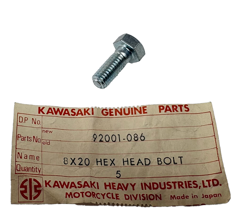 NOS Kawasaki Bighorn Front Brake Torque Rod Bolt 92001-086