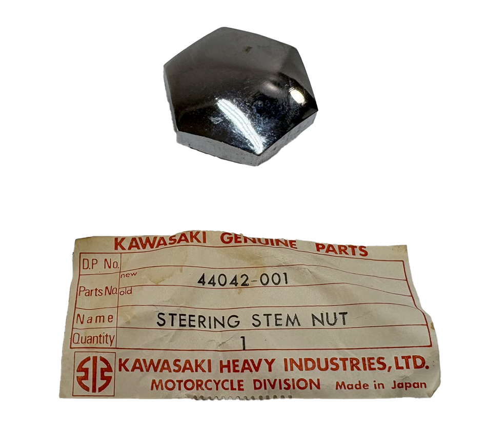 NOS Kawasaki C2 Steering Stem Nut 44042-001
