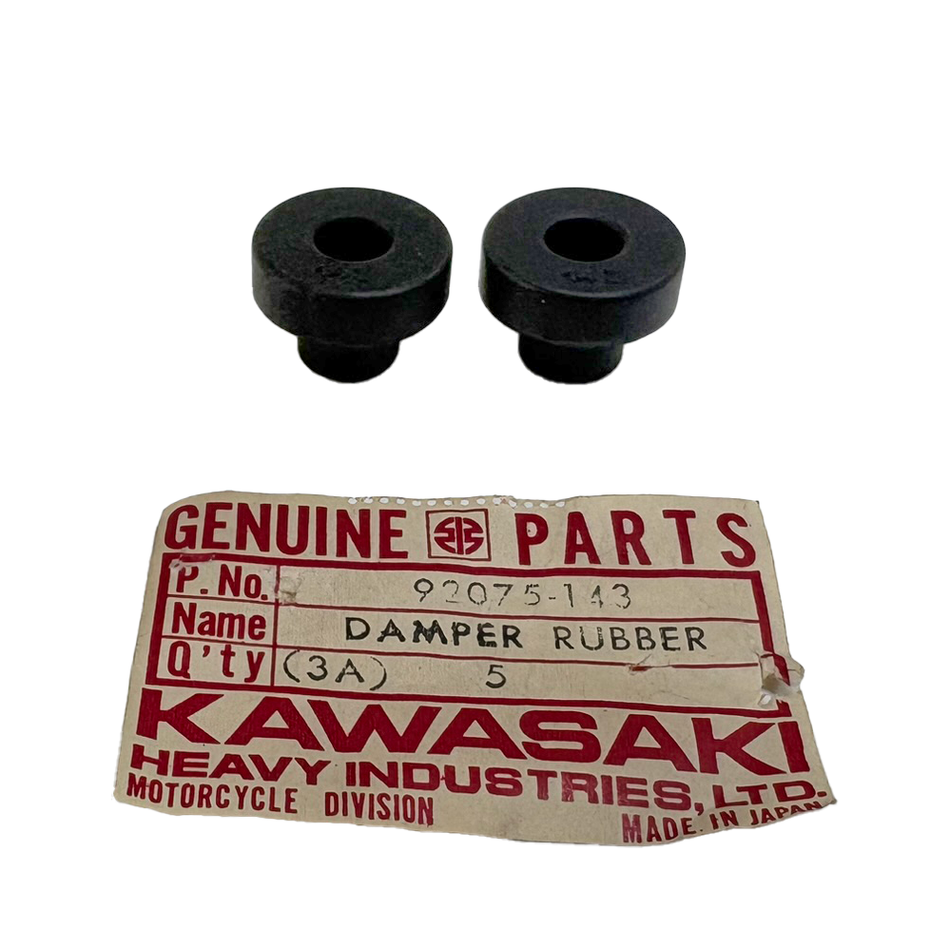 NOS Kawasaki F6 Upper Rubber Meter Damper, Pair 92075-143