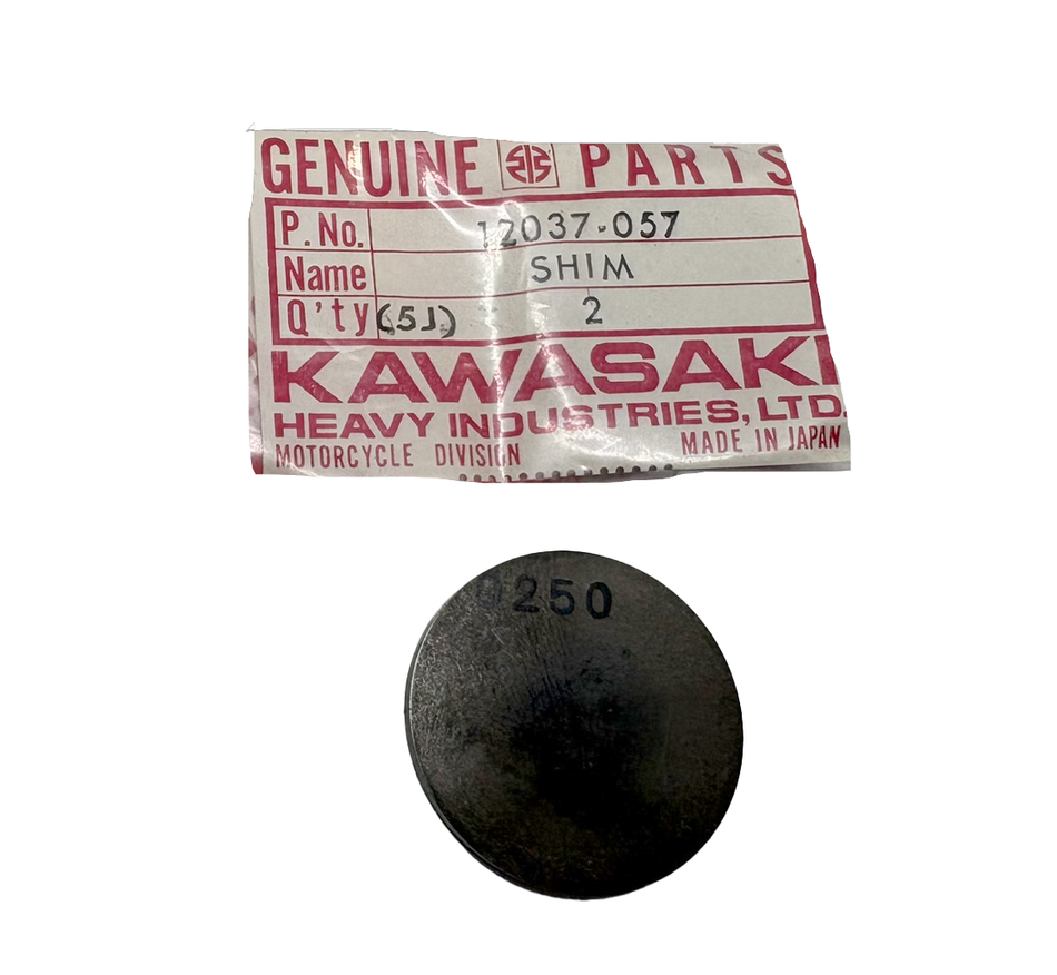 NOS Kawasaki KZ750B Valve Shim 2.50