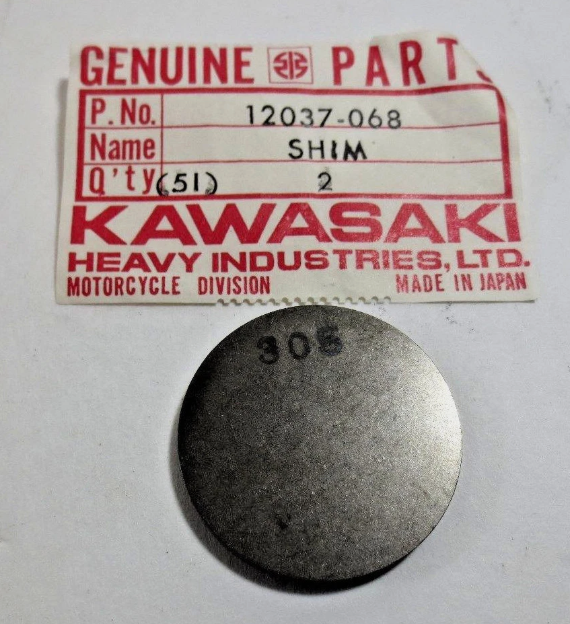 NOS Kawasaki KZ750B Valve Shim 3.05