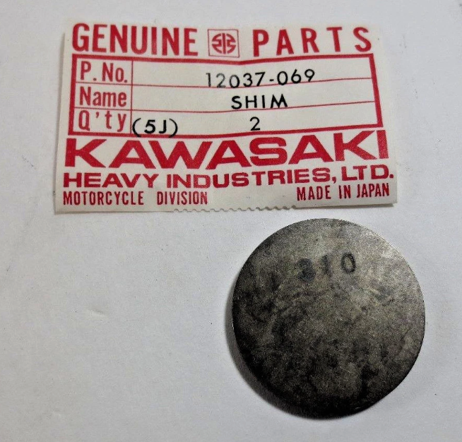 NOS Kawasaki KZ750B Valve Shim 3.10
