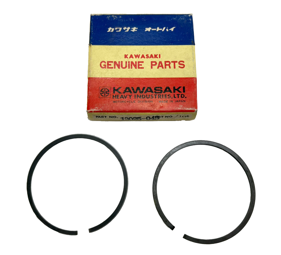 NOS Kawasaki S2 0.020" Oversize Piston Rings 13025-043