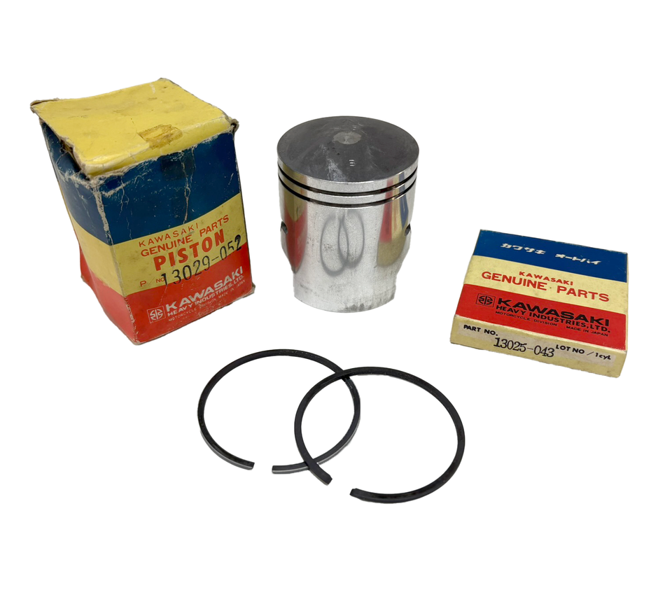 NOS Kawasaki S2 0.02" Oversize Piston Kit