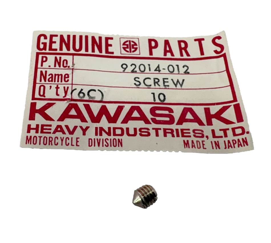 NOS Kawasaki Z1 Steering Lock Set Screw 92014-012