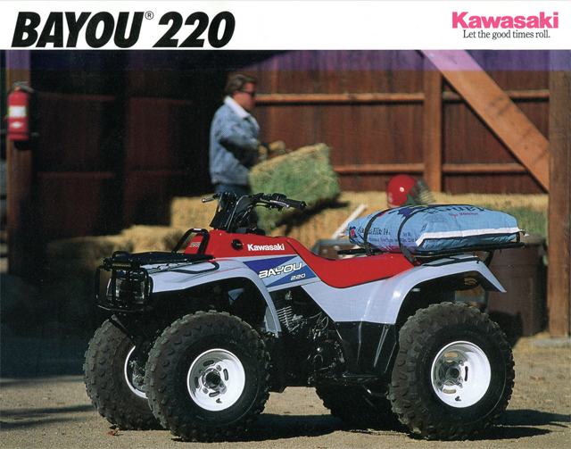 OEM Kawasaki 1992 KLF 220 A5 BAYOU 220 Sales Brochure