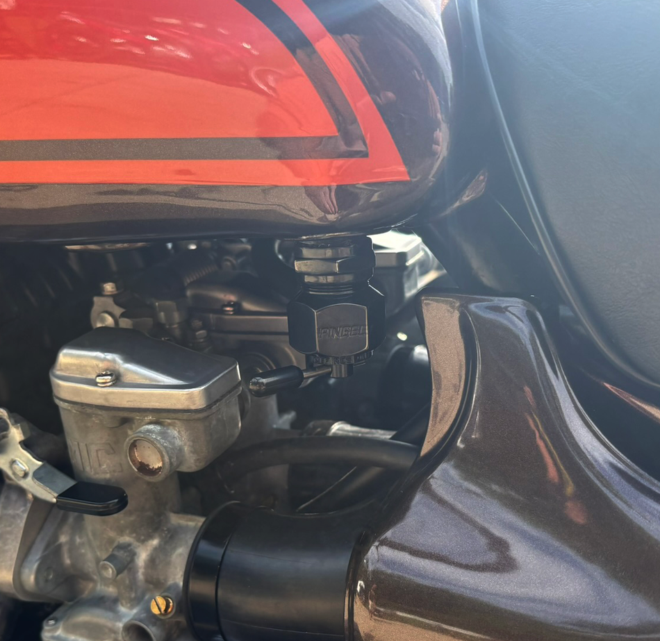 Pingel Single-Outlet BLACK Petcock for 73 Kawasaki Z1 Fuel Tap 6311-CHBLK