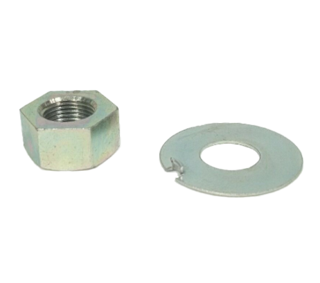 NOS Kawasaki Engine Sprocket Nut & Lock Washer