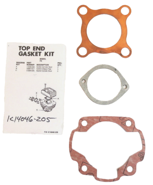 NOS Kawasaki Top End Gasket Kit F6 125 71-73