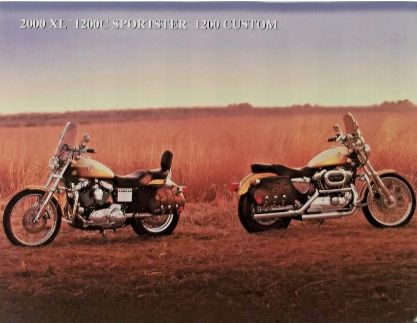 HARLEY Accessory Sheet 2000 XL 1200C Sportster 1200 Custom COLOR PHOTOS
