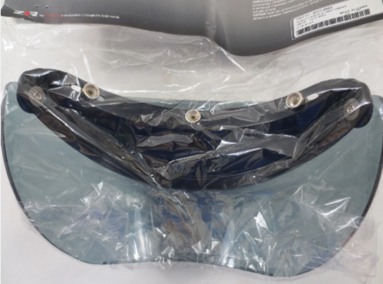 Z1R 3 Snap Universal Helmet Face Shield Smoke