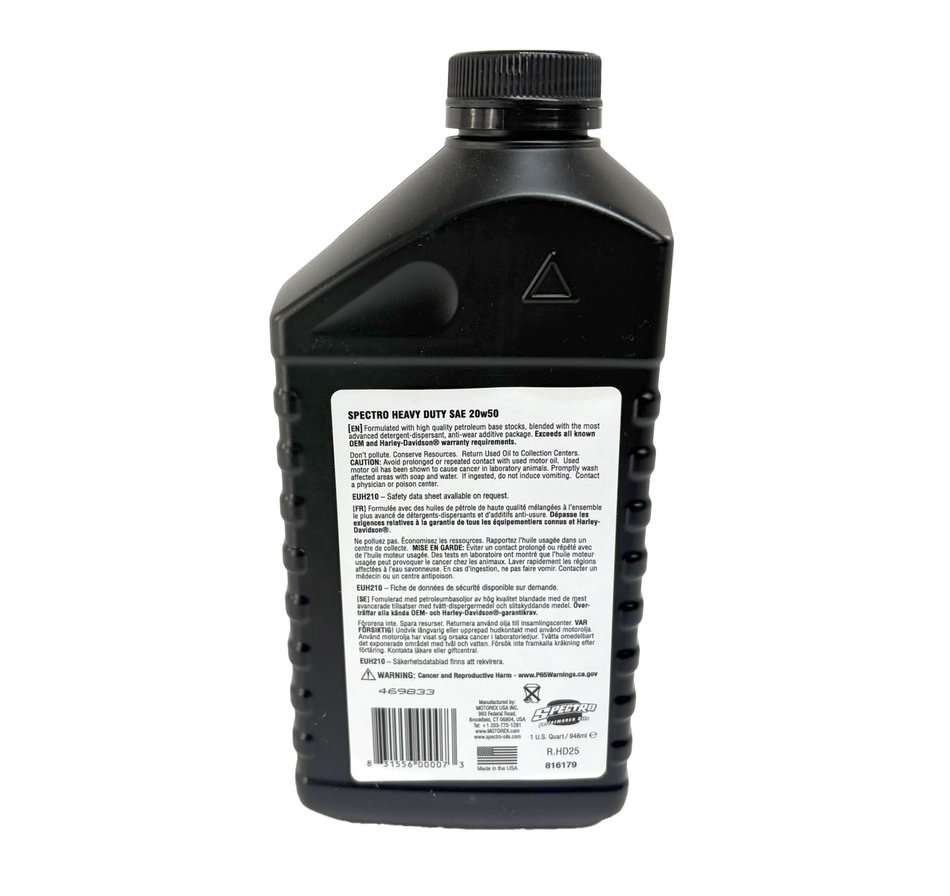 Spectro 20W50 Heavy Duty Motor Oil