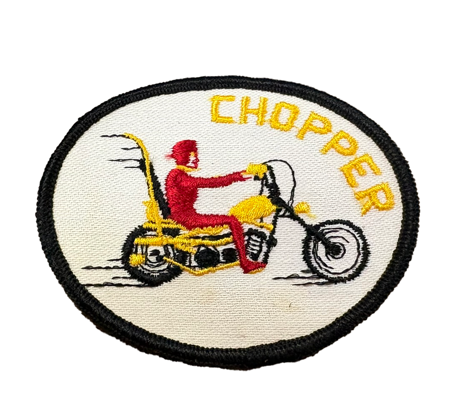 Vintage Chopper Patch Embroidered Sew-on