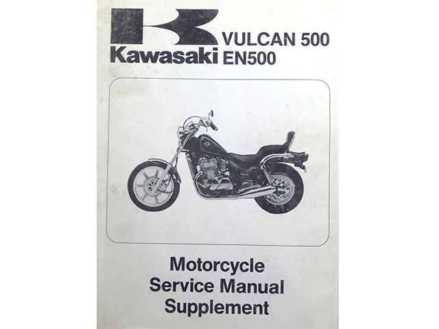 Kawasaki Vulcan 500 EN500 Service Manual Supplement 1990