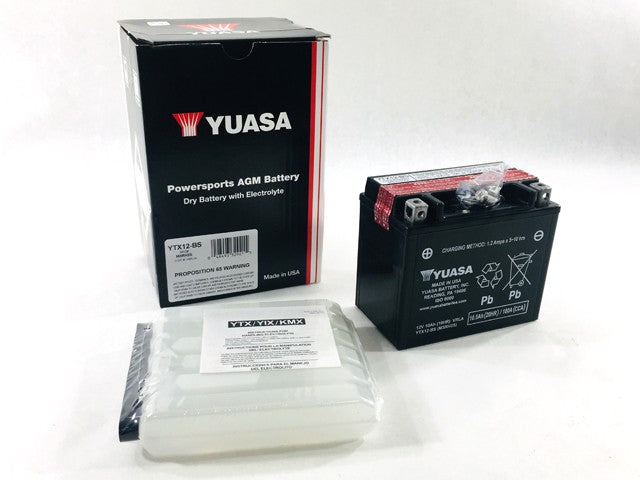 YTX12-BS Yuasa Dry Battery with Electrolyte KZ900A