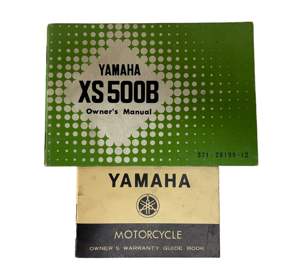Yamaha XS500B Owners Manual and Warranty Guide Book