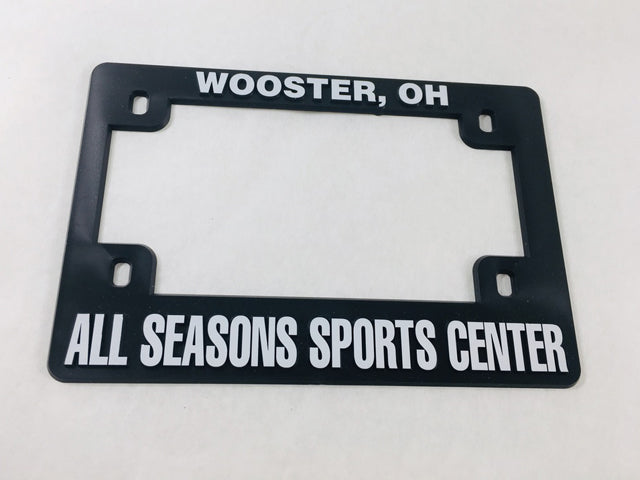 All Seasons Sports Center License Plate Frame
