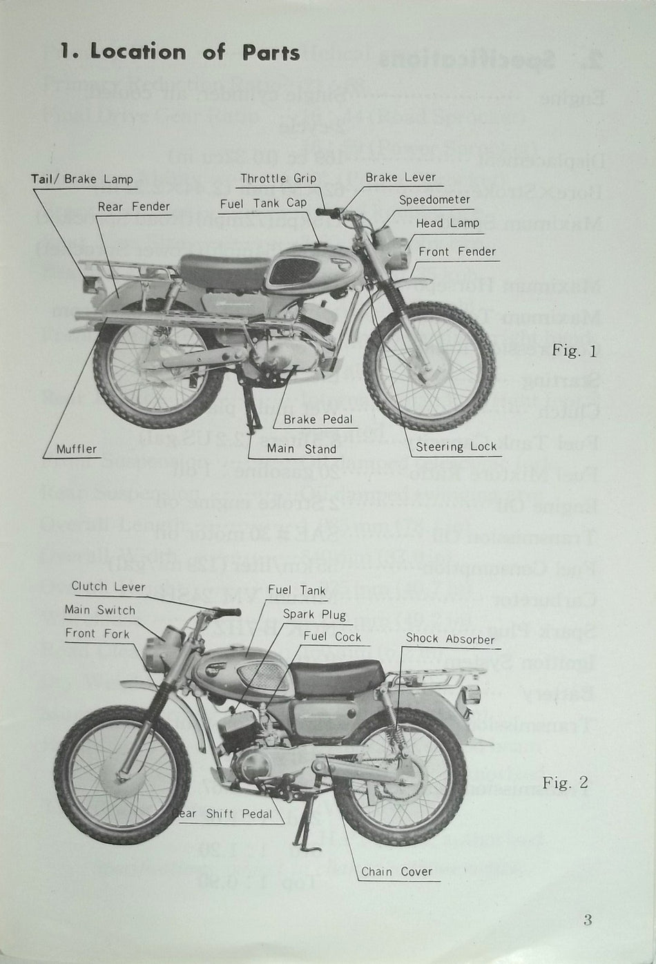 GENUINE KAWASAKI 175 F1TR RIDER'S HANDBOOK Great Photos Vintage Very Nice!