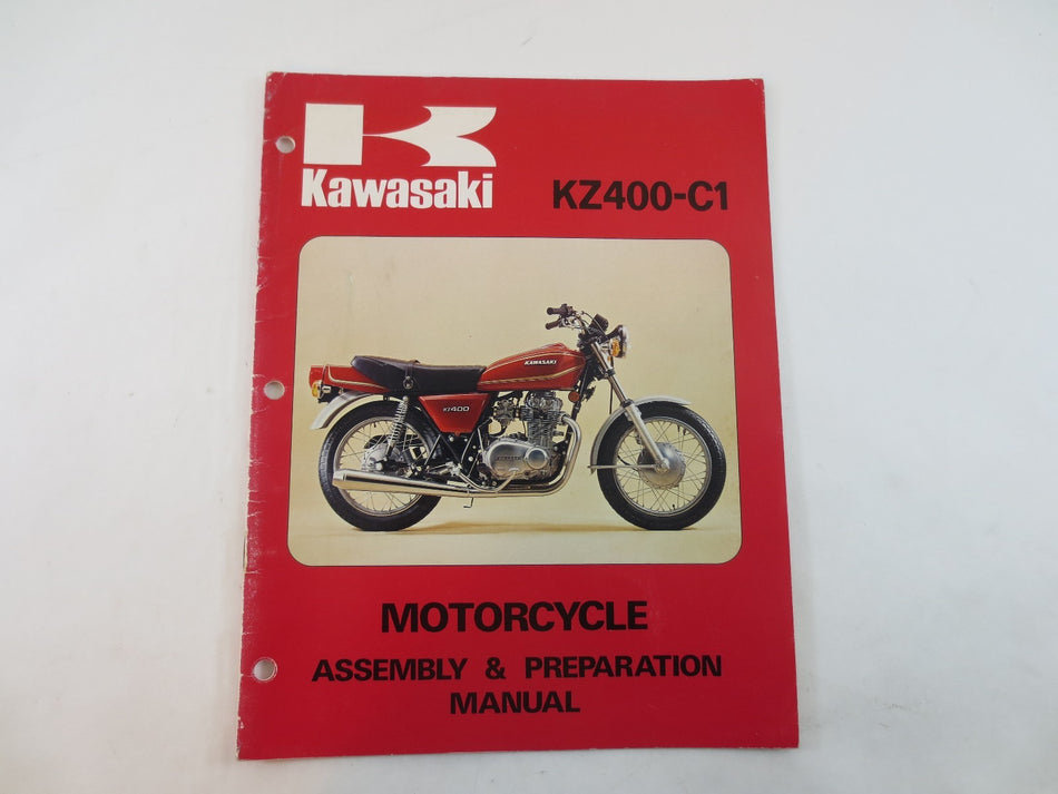 GENUINE KAWASAKI KZ400 C1 Assembly and Preparation Manual Very Nice!