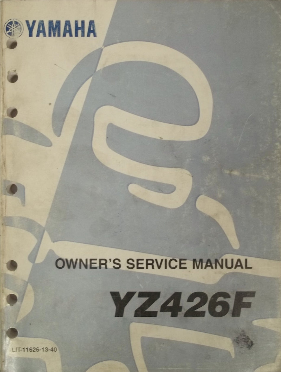 GENUINE YAMAHA YZ426F OWNERS SERVICE MANUAL