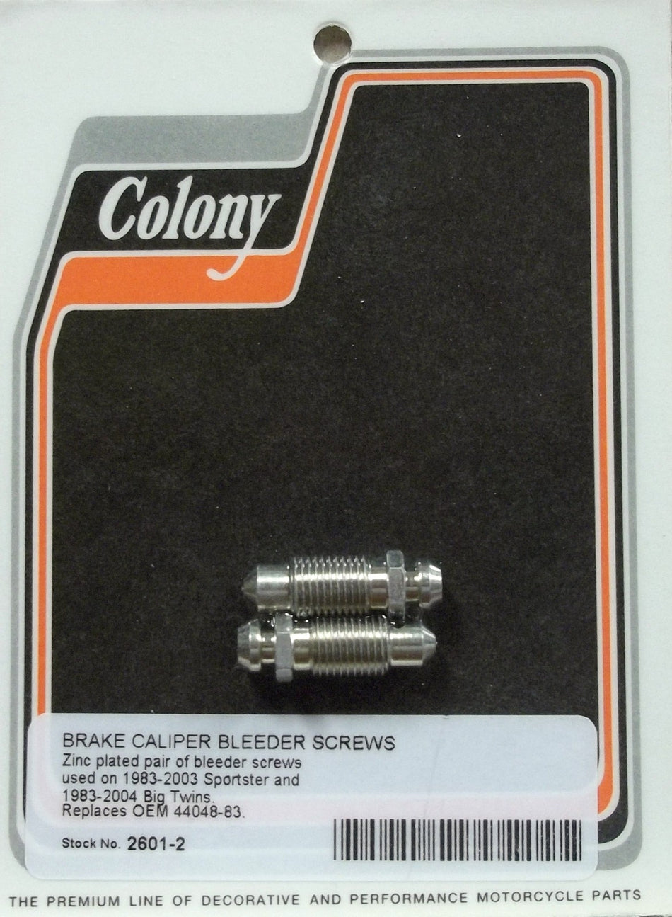 BRAKE CALIPER BLEEDER SCREWS HARLEY SPORTSTER FXR 2601-2
