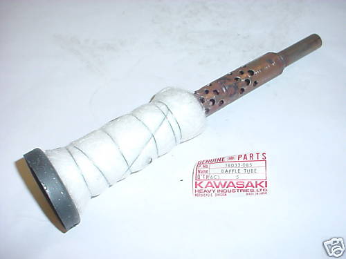 EXHAUST BAFFLE TUBE Kawasaki KZ400 74 75 400 KZ NOS