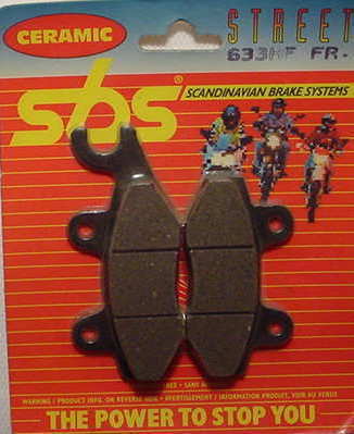 KAWASAKI KDX200 KDX250 KX125 KX250 KX500 SBS FRONT PADS