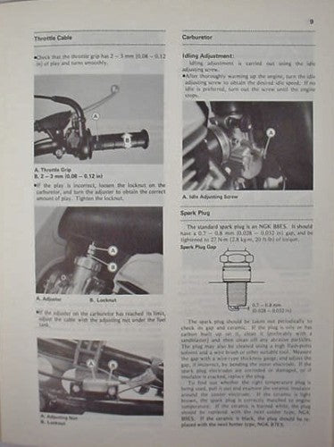 KAWASAKI 1983 KDX80 KDX 80-B3 OWNERS SERVICE MANUAL