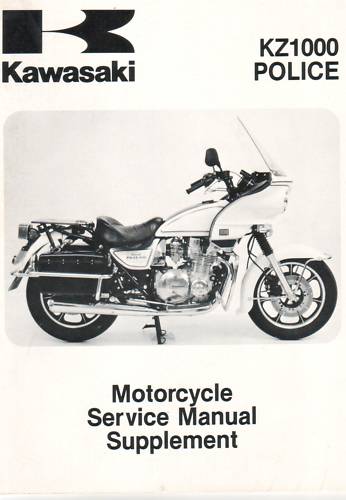 KAWASAKI KZ1000-P5 POLICE SERVICE MANUAL SUPPLEMENT