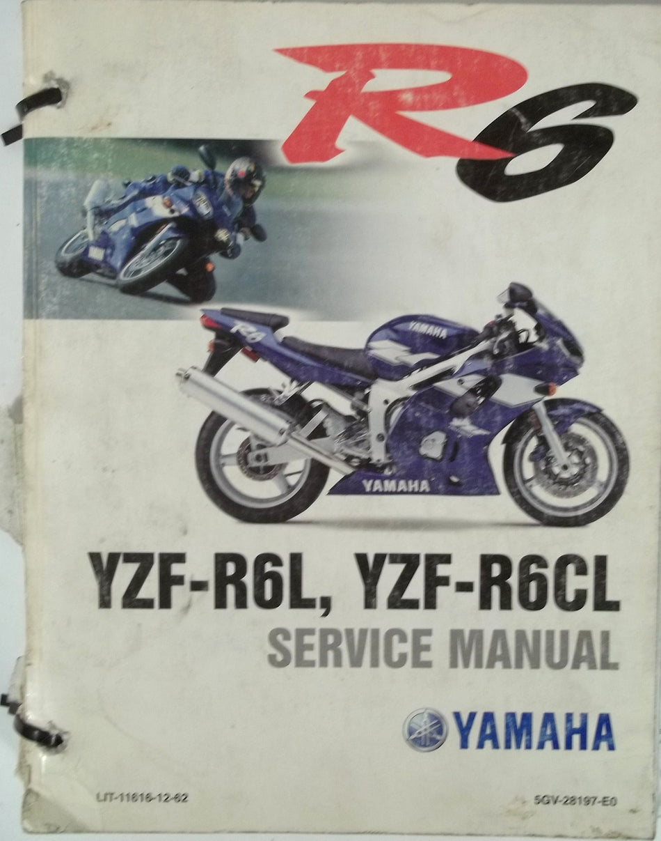 GENUINE YAMAHA R6 YZF-R6L YZF-R6CL Service Manual YZF R6L R6CL with SUPPLEMENT