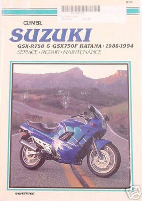 CLYMER M478 Suzuki GSX-R750 GSX750F KATANA Service