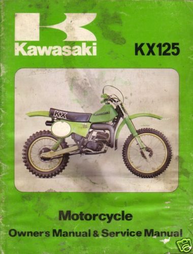 GENUINE KAWASAKI OWNERS SERVICE MANUAL KX125 KX 125