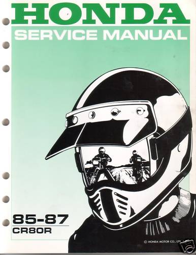GENUINE HONDA CR80R Service 85-87 + Set Up Instructions